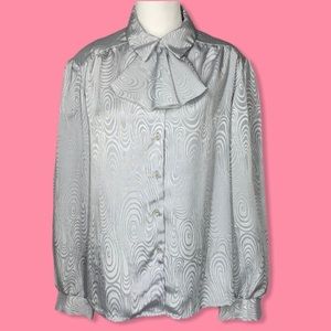 Vintage D’allards blouse with removable jabot